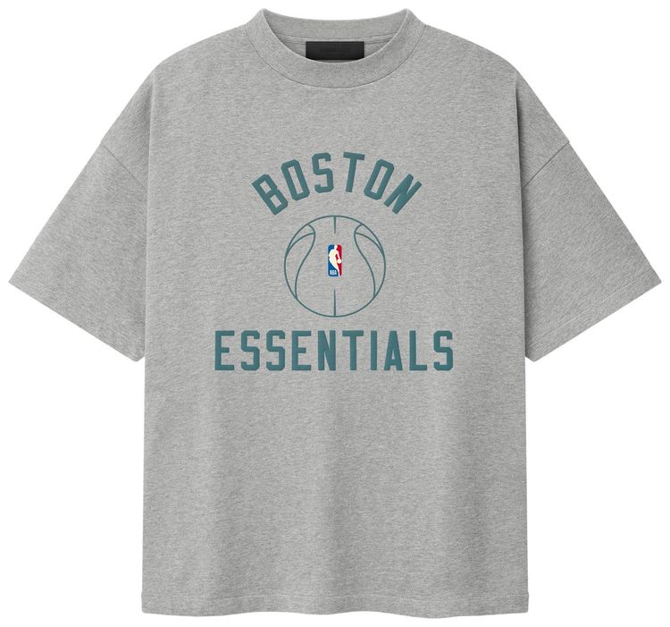 Fear of God Essentials Celtics x Barkley Hendricks 90s Tee Concrete Heather