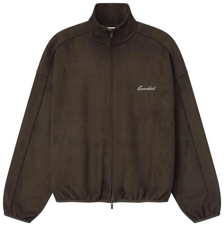 Fear of God Essentials Signature Modern Track With Piping Jacket Brown