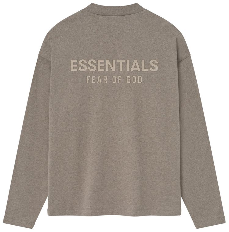 Fear of God Essentials Classic Fit Long Sleeve Tee Homestead Heather