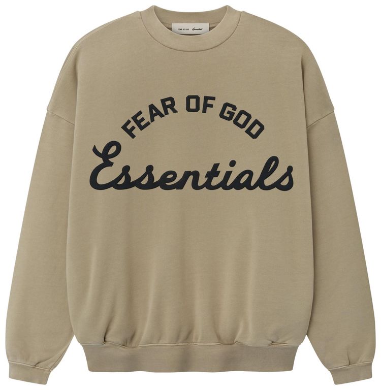 Fear of God Essentials 90s Crewneck Sweatshirt Faded Dune