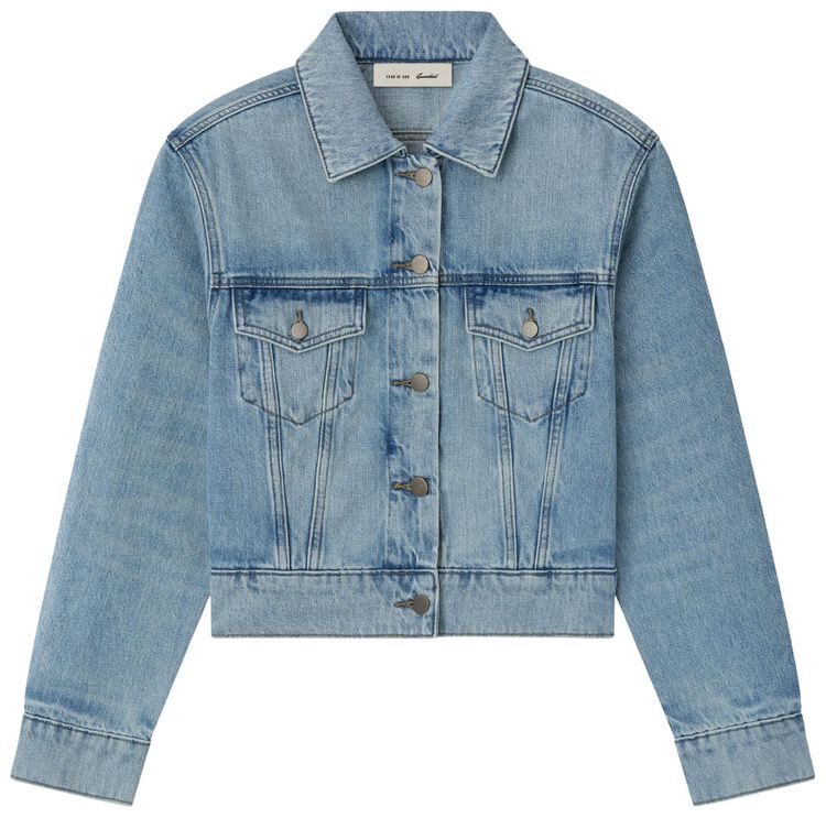 Fear of God Essentials Denim Trucker Jacket Classic Blue