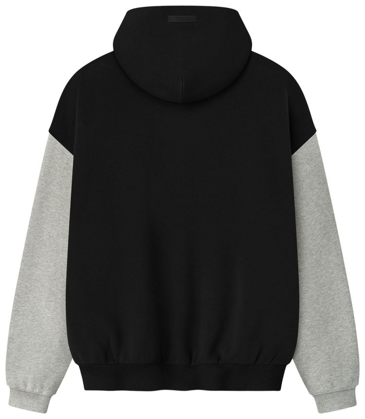 Fear of God Essentials Saints Sport Hoodie Black Concrete Heather