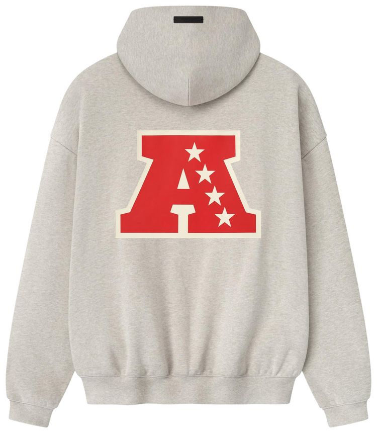 Fear of God Essentials American Sport Hoodie Heather Stone