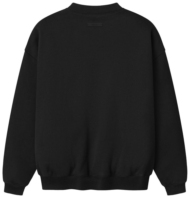 Fear of God Essentials Varsity 90s Crewneck Sweatshirt Vintage Black