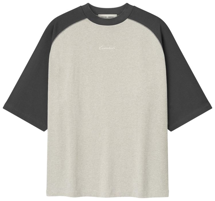 Fear of God Essentials Signature Tee Heather StoneIron Grey