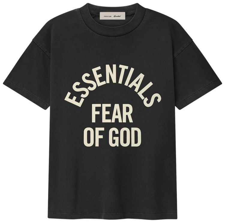 Fear of God Essentials Campus Classic Short Sleeve Tee Faded Black