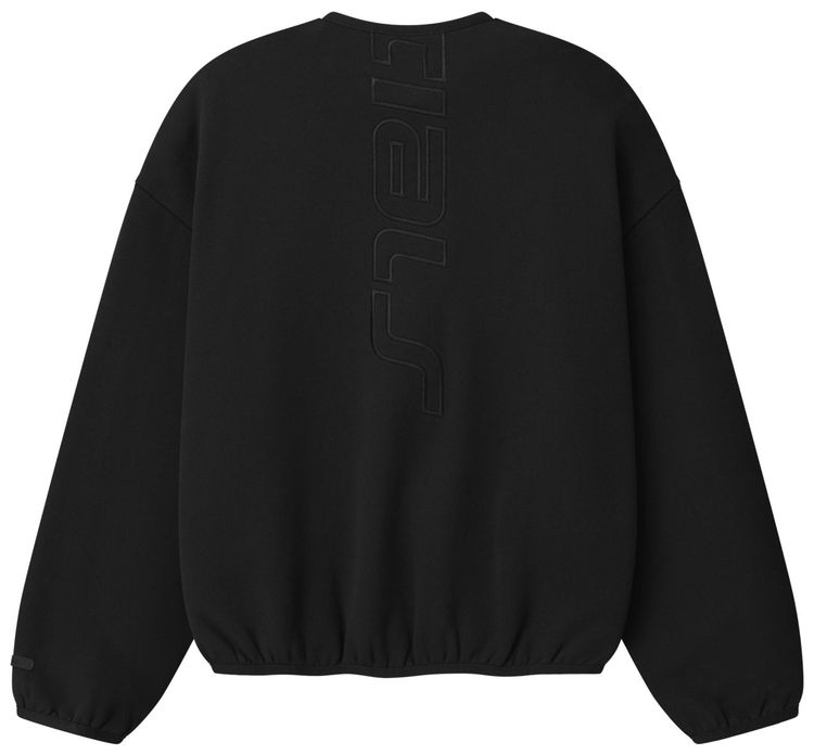Fear of God Essentials Active Trace Modern Crewneck Sweatshirt Vintage Black