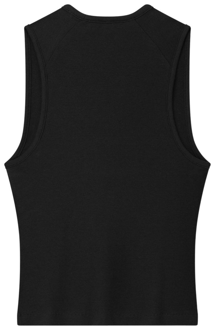 Fear of God Essentials Rib Knit Fitted Tank Vintage Black