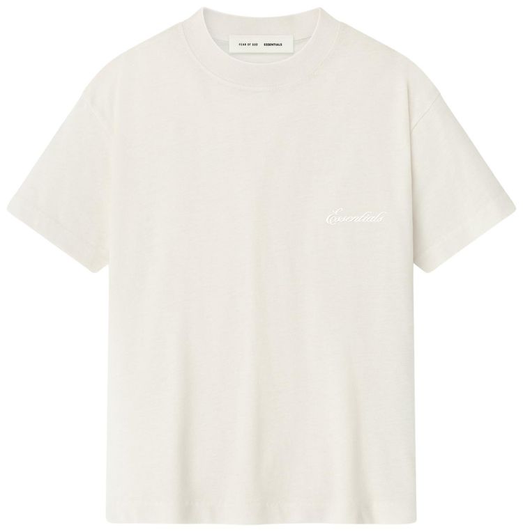 Fear of God Essentials Embroidered Essential Tee Ivory