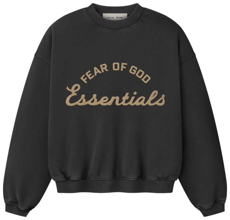 Fear of God Essentials 90s Crewneck Sweatshirt Faded Black