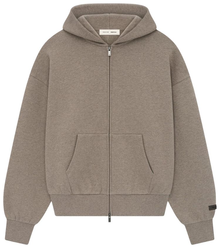 Fear of God Essentials Essentials Classic Zip Up Hoodie Homestead Heather