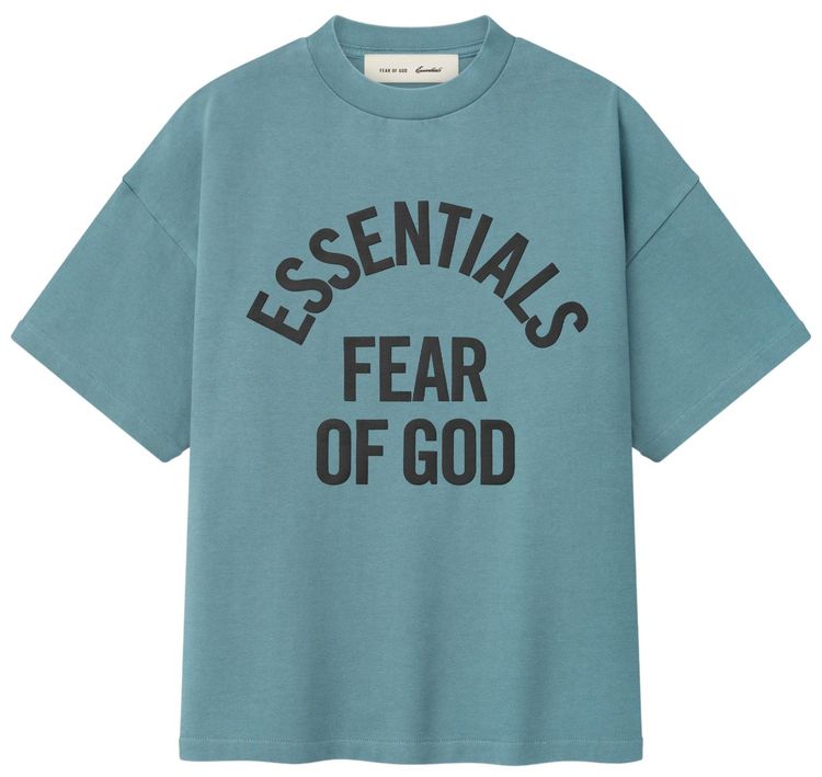 Fear of God Essentials Campus 90s Short Sleeve Tee Faded Coastal