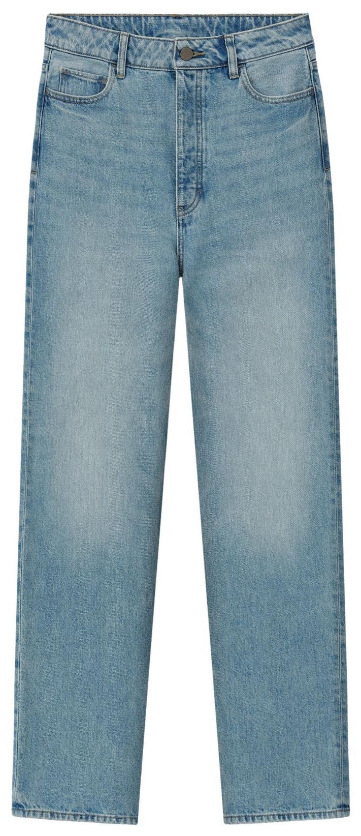 Fear of God Essentials Denim Straight Leg Jeans Classic Blue