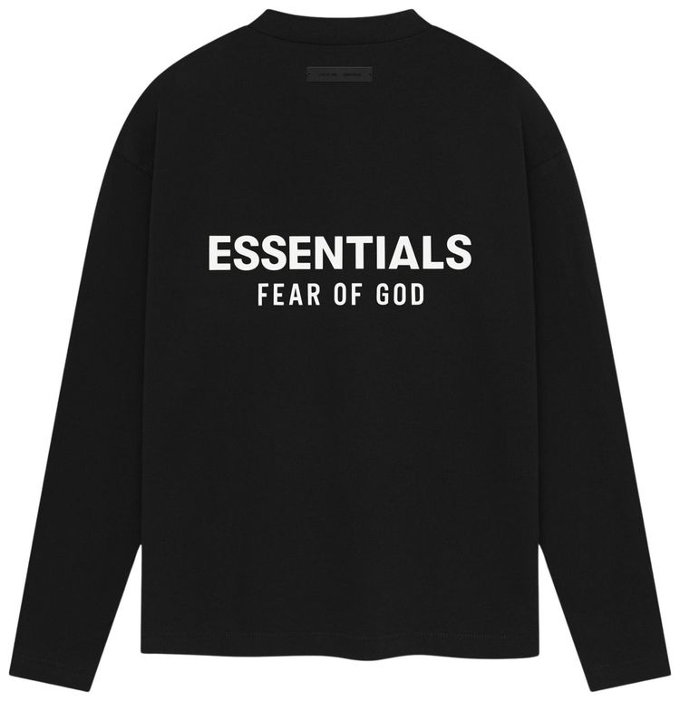 Fear of God Essentials Classic Long Sleeve Tee Vintage Black