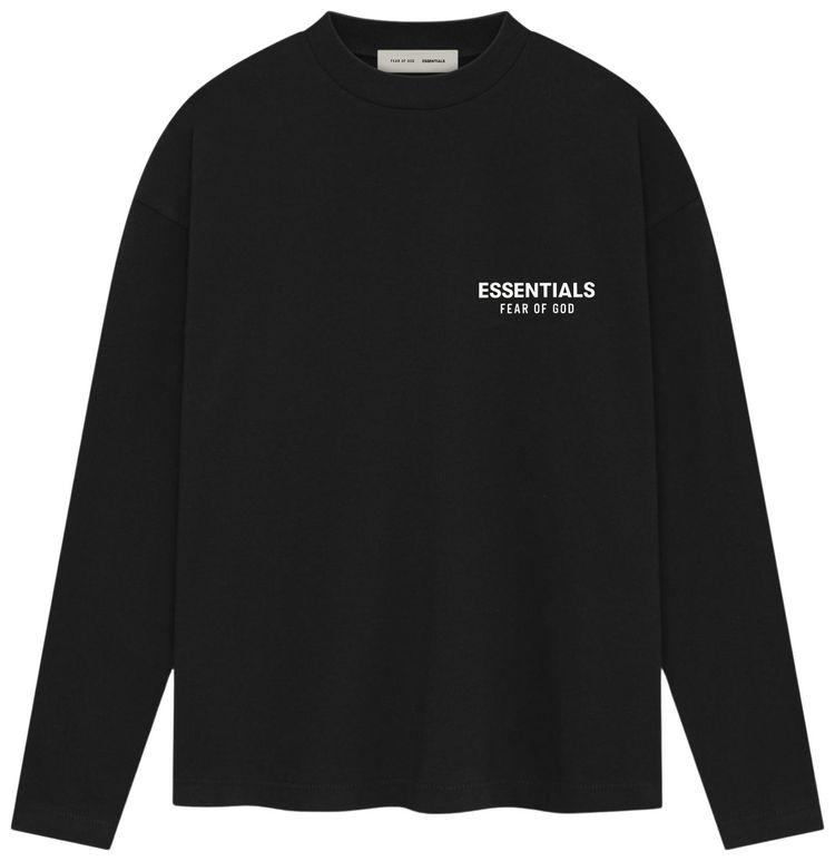 Fear of God Essentials Classic Long Sleeve Tee Vintage Black