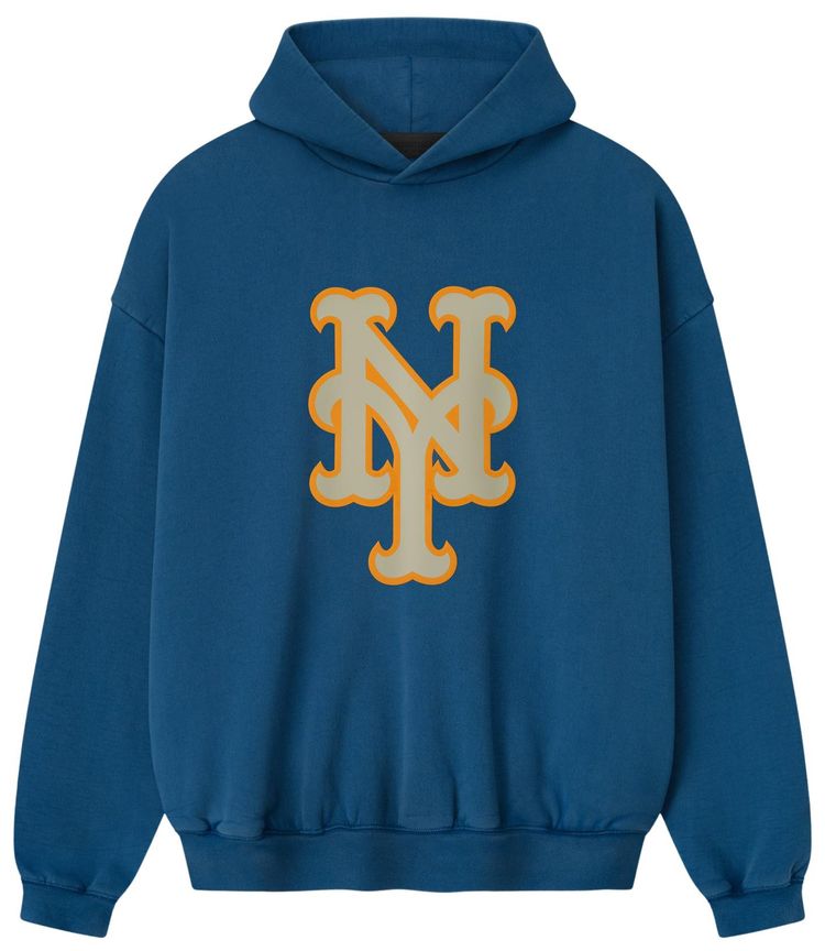 Fear of God Essentials Mets Sport Hoodie Blue Sapphire