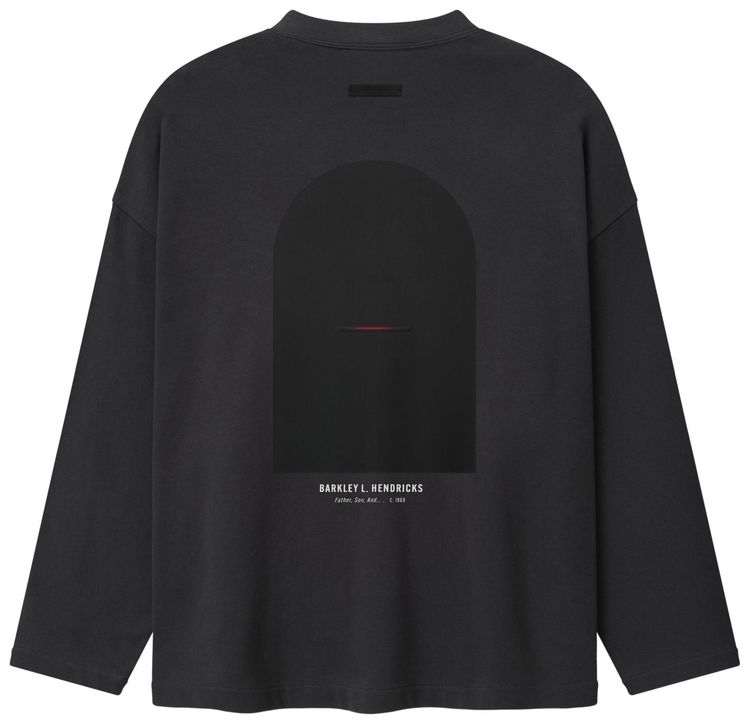 Fear of God Essentials NBA x Barkley Hendricks Long Sleeve V Neck Tee Faded Black