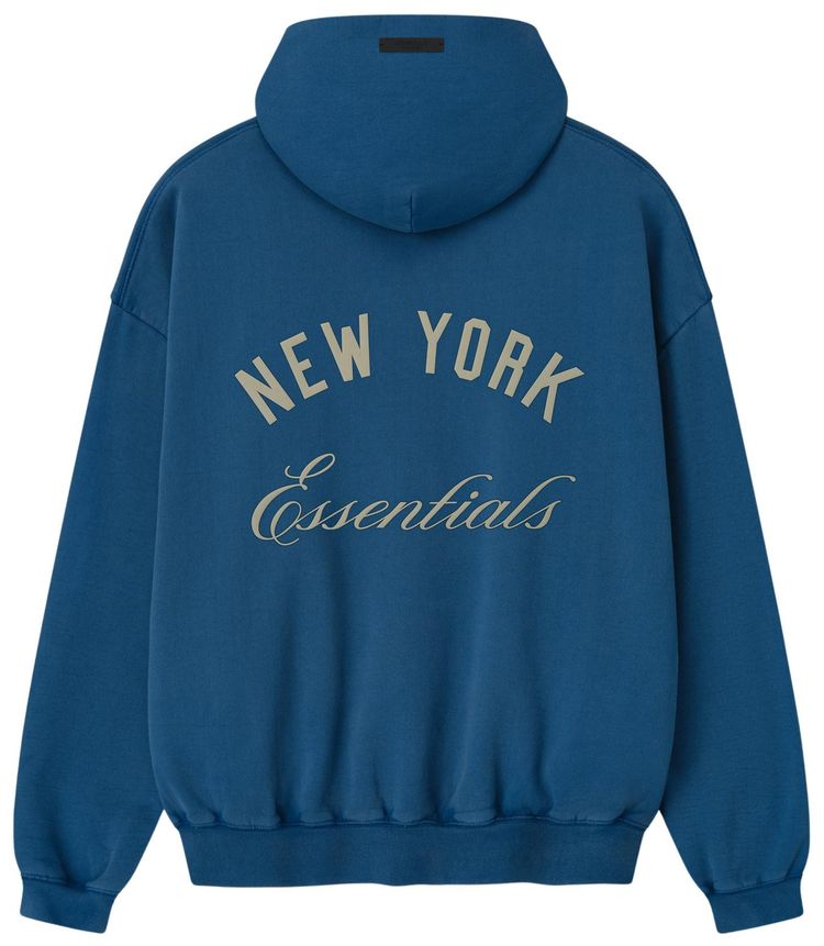 Fear of God Essentials Mets Sport Hoodie Blue Sapphire