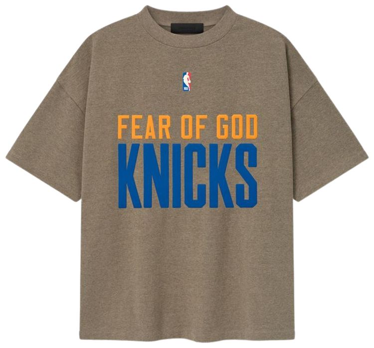 Fear of God Essentials Knicks 90s Tee Homestead Heather