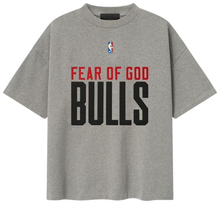 Fear of God Essentials Bulls 90s Tee Concrete Heather