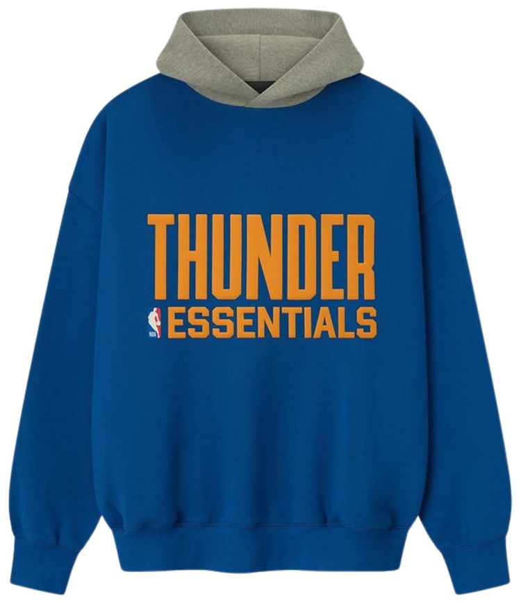 Fear of God Essentials Thunder Sport Hoodie BlueConcrete Heather