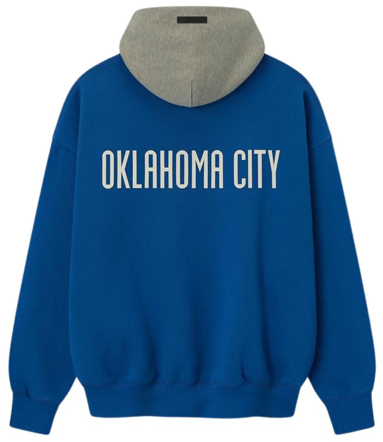 Fear of God Essentials Thunder Sport Hoodie BlueConcrete Heather