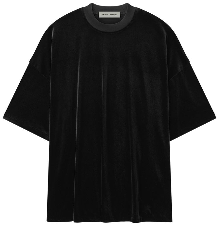 Fear of God Essentials Womens 90s Shirt Dress Vintage Black