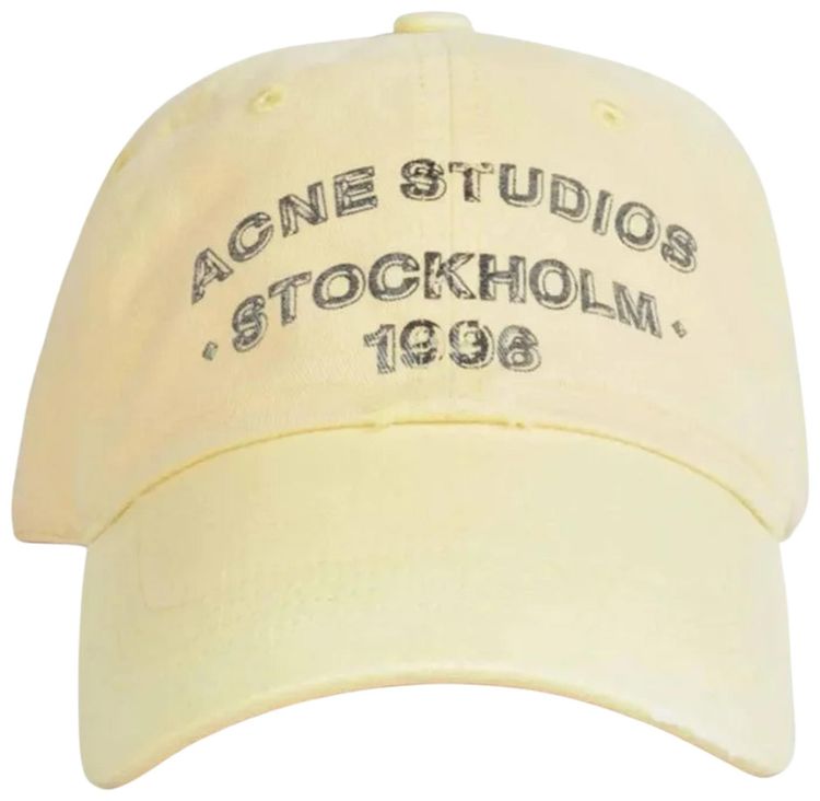 Acne Studios Logo 1996 Cap Light Yellow