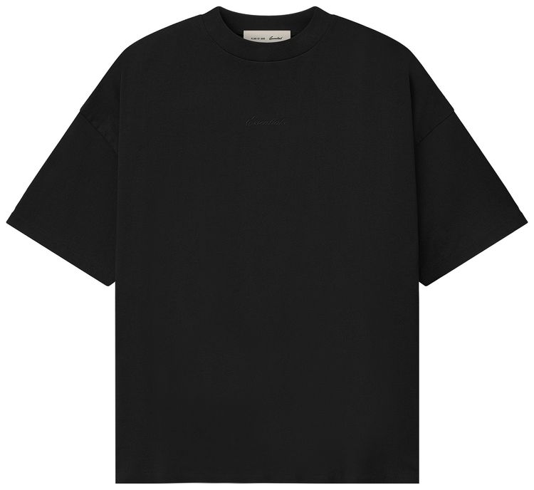Fear of God Essentials Signature 90s Short Sleeve Tee II Black