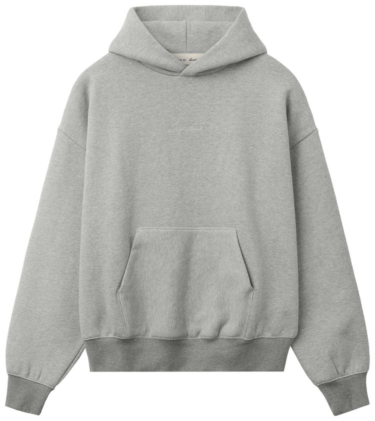 Fear of God Essentials Signature Classic Hoodie Concrete HeatherDark Concrete Heather