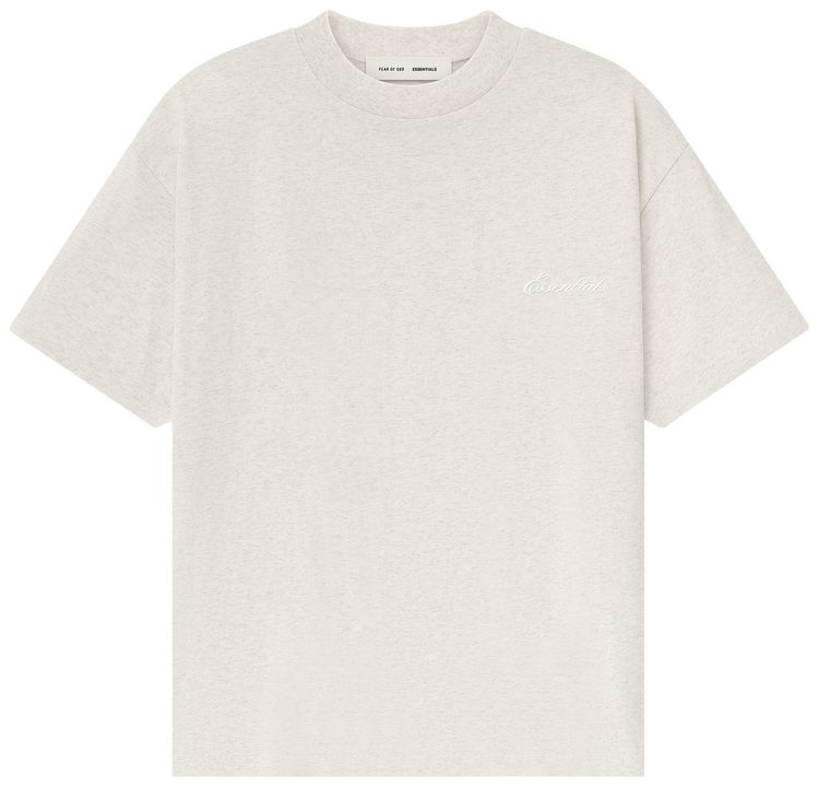 Fear of God Essentials Classic Short Sleeve Tee Oatmeal Heather