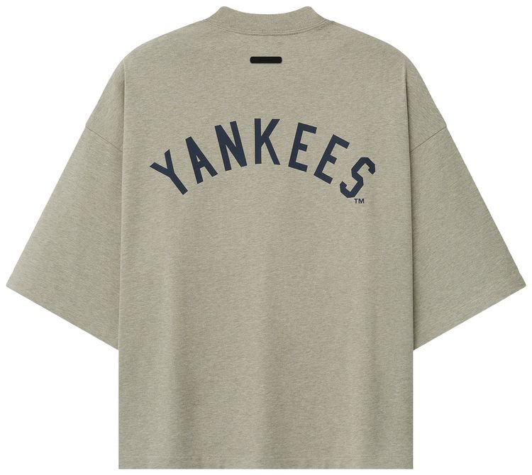 Fear of God Essentials Yankees Merch Tee Seal Heather