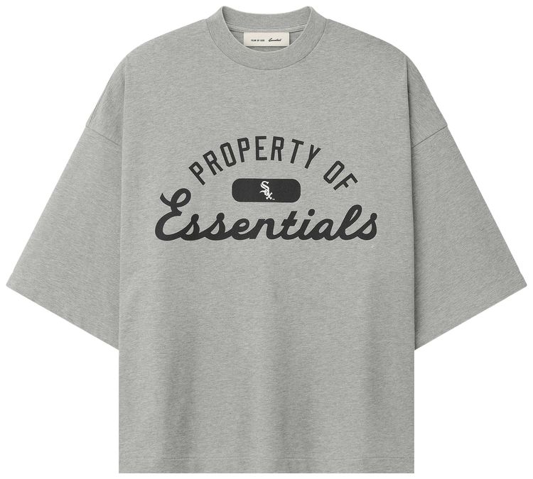 Fear of God Essentials White Sox Merch Tee Concrete Heather