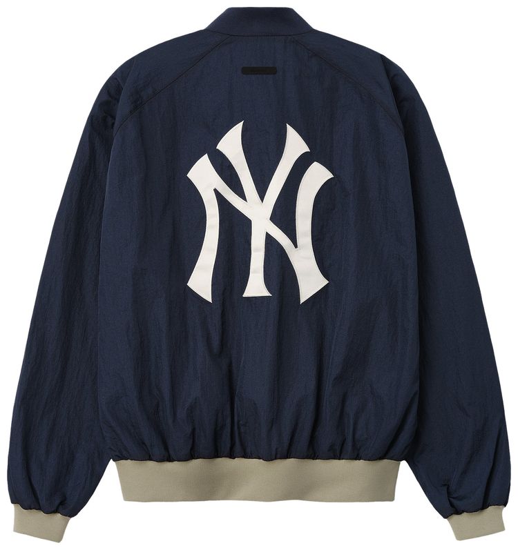 Fear of God Essentials Yankees Half Zip Pullover Dark Sapphire Overland Rib