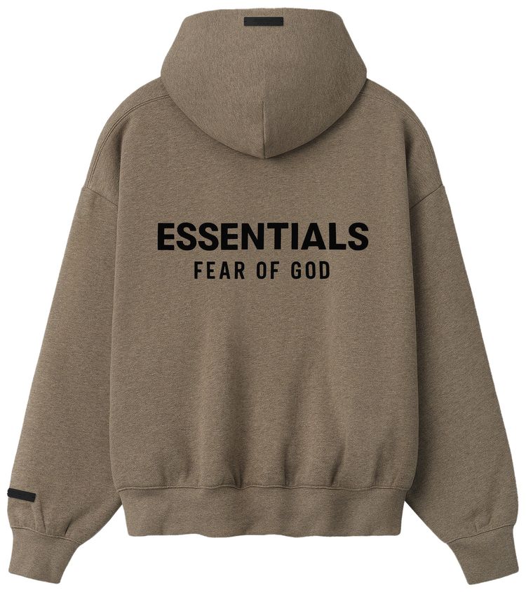 Fear of God Essentials Classic Zip Up Hoodie Homestead Heather