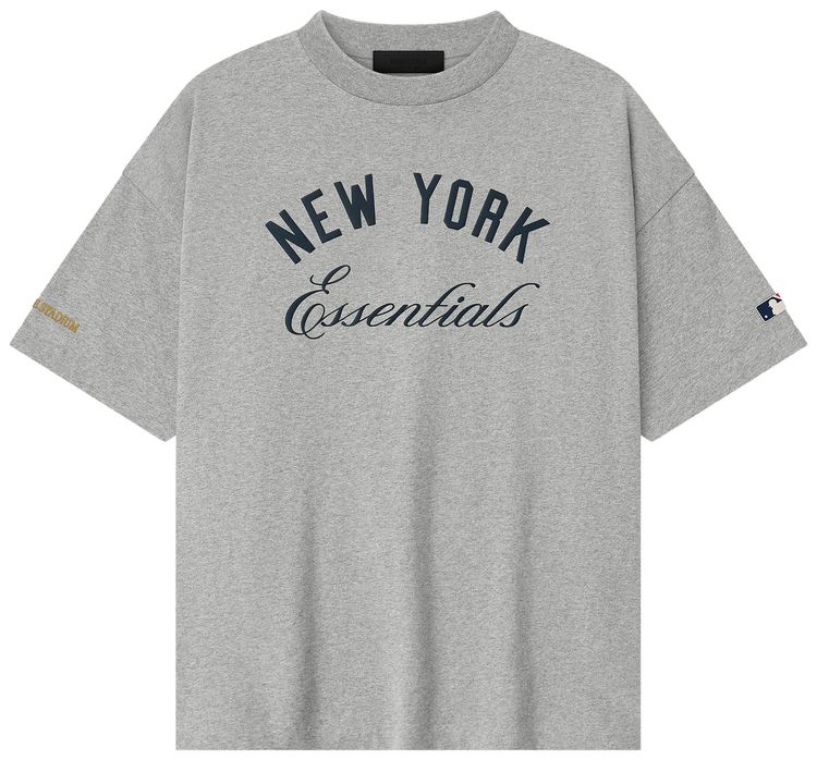 Fear of God Essentials Yankee Stadium 90s Tee Concrete Heather
