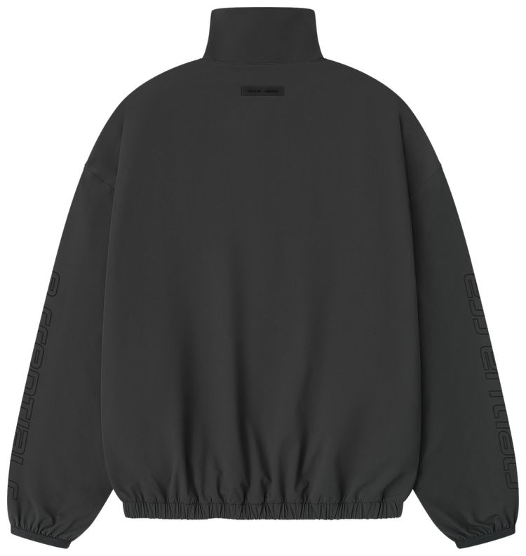 Fear of God Essentials Womens Nylon Half Zip Track Jacket Iron Grey