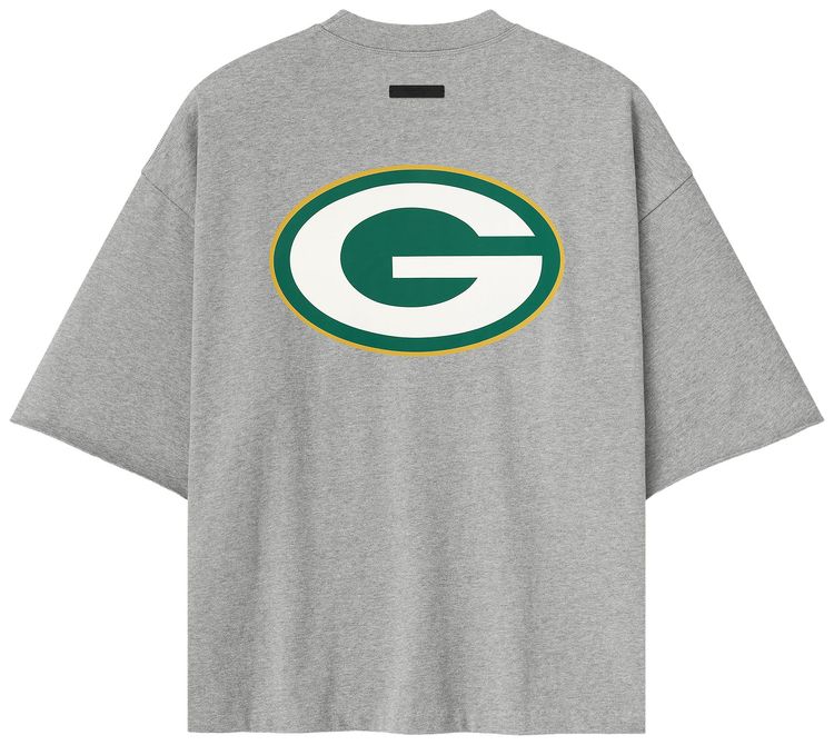 Fear of God Essentials Packers 90s 34 Sleeve Tee Concrete Heather