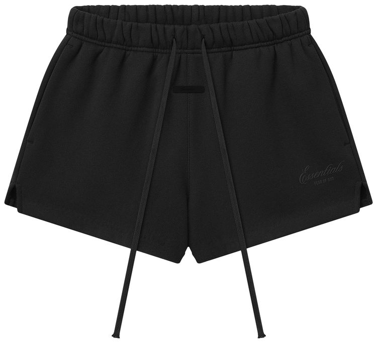 Fear of God Essentials Womens Signature Sweatshort Vintage Black