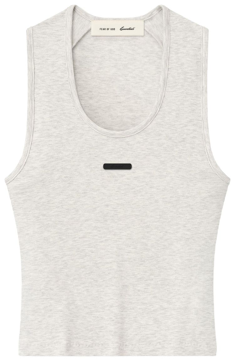 Fear of God Essentials Rib Fitted Tank Oatmeal Heather