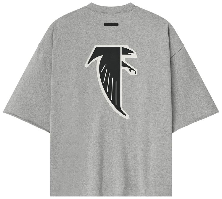 Fear of God Essentials Falcons 90s 34 Sleeve Tee Concrete Heather