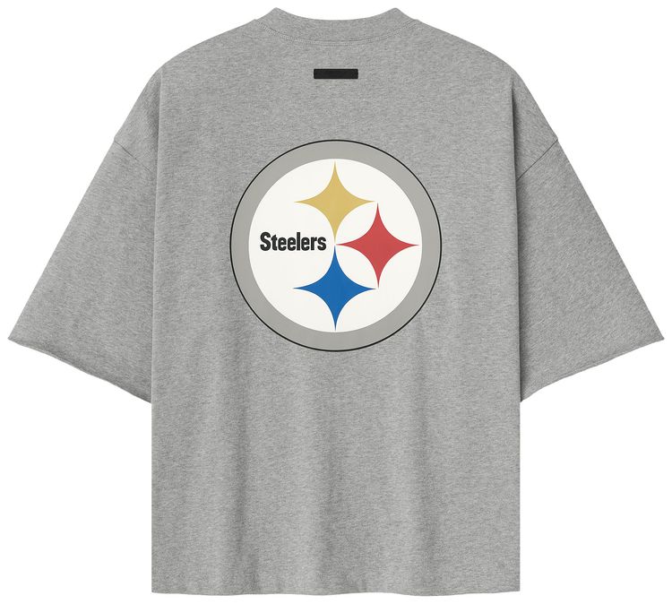 Fear of God Essentials Steelers 90s 34 Sleeve Tee Concrete Heather