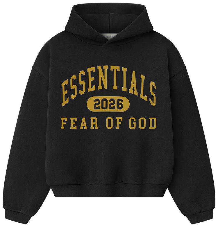Fear of God Essentials Classic Hoodie Vintage Black