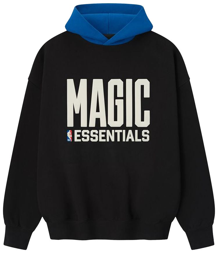 Fear of God Essentials Magic Sport Hoodie Vintage Black Blue