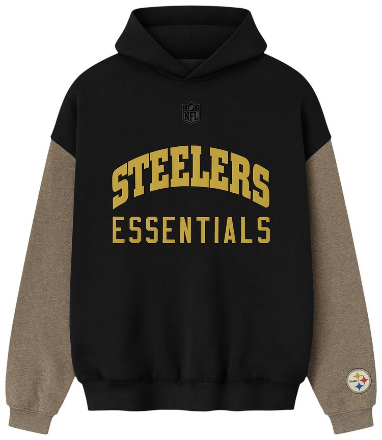 Fear of God Essentials Steelers Sport Hoodie BlackHomestead Heather