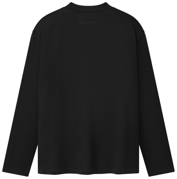 Fear of God Essentials Lightweight Signature Classic Long Sleeve Tee Vintage Black