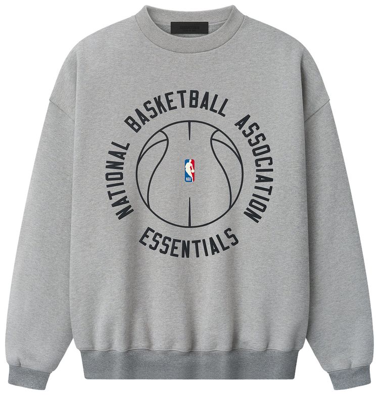 Fear of God Essentials NBA x Barkley Hendricks 90s Crewneck Concrete Heather