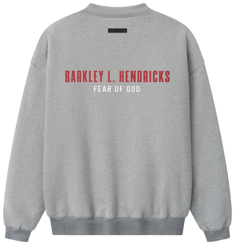 Fear of God Essentials NBA x Barkley Hendricks 90s Crewneck Concrete Heather