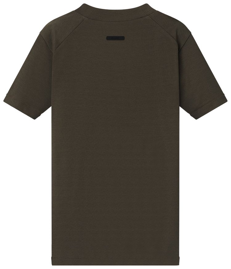 Fear of God Essentials Rib Fitted Short Sleeve Tee Brown