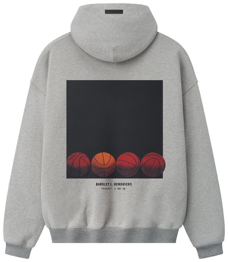 Fear of God Essentials NBA x Barkley Hendricks 90s Hoodie Concrete Heather